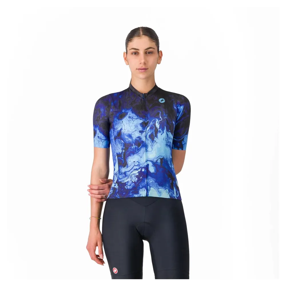 uPRISE Bikes Castelli Cosmic Vortex Women's Short Sleeve Jersey - Violet Blue | Price match, 365 day returns, 18-Month Warranty, Finance Available & Free UK Delivery