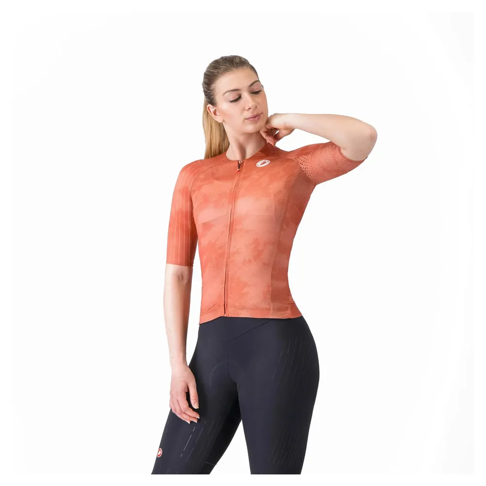 uPRISE Bikes Castelli Aero Race 8S Women's Short Sleeve Jersey - Paprika | Price match, 365 day returns, 18-Month Warranty, Finance Available & Free UK Delivery