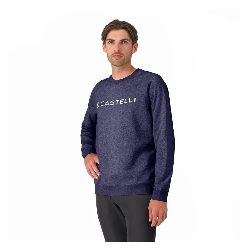 Castelli Logo Men's Sweatshirt - Belgian Blue
