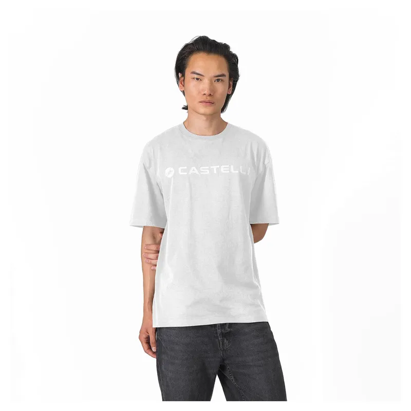 Castelli Tone Logo Men's T-Shirt - White