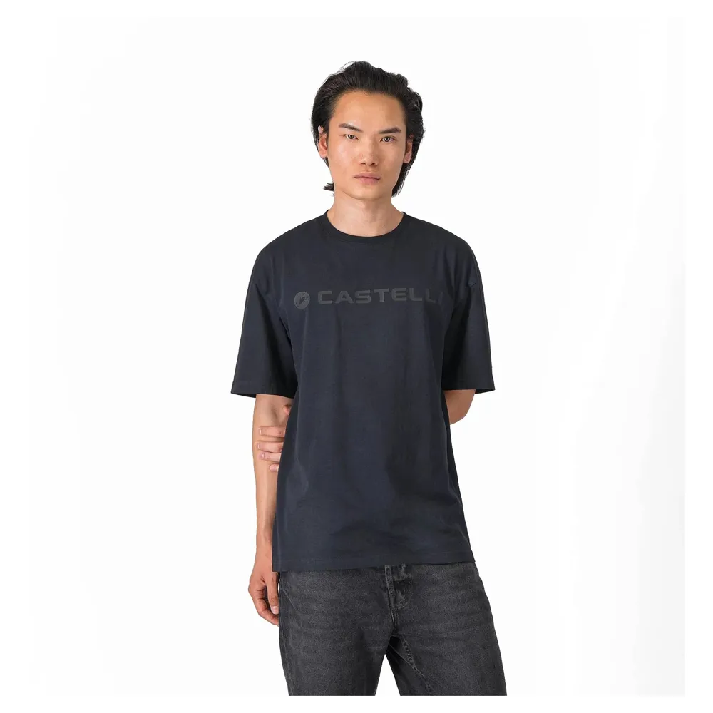 uPRISE Bikes Castelli Tone Logo Men's T-Shirt - Black | Price match, 365 day returns, 18-Month Warranty, Finance Available & Free UK Delivery