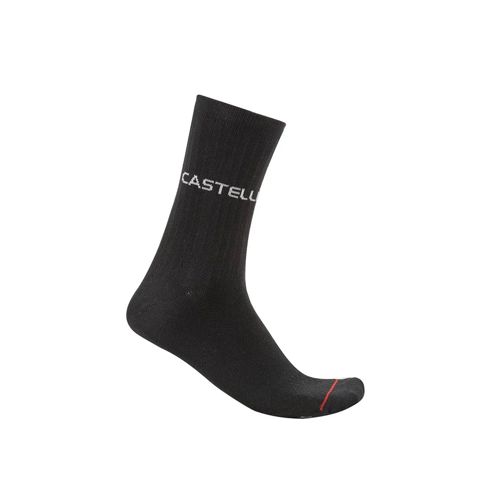uPRISE Bikes Castelli Casual Socks - Black | Price match, 365 day returns, 18-Month Warranty, Finance Available & Free UK Delivery