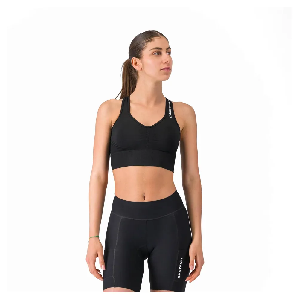 uPRISE Bikes Castelli Comfort Travel Women's Crop Top - Black | Price match, 365 day returns, 18-Month Warranty, Finance Available & Free UK Delivery