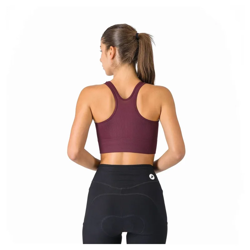 Castelli Comfort Travel Women's Crop Top - Deep Bordeaux-1
