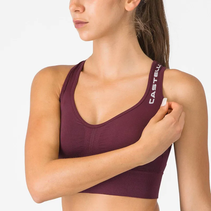 Castelli Comfort Travel Women's Crop Top - Deep Bordeaux-2