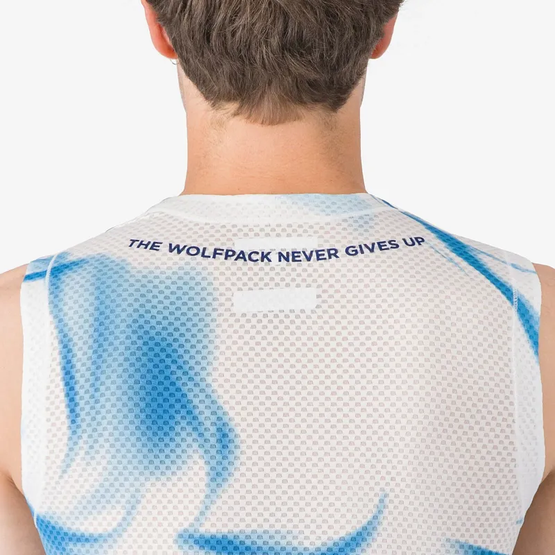 Castelli Soudal Quick-Step Pro Mesh Men's Sleeveless Base Layer - White/Light Blue-3