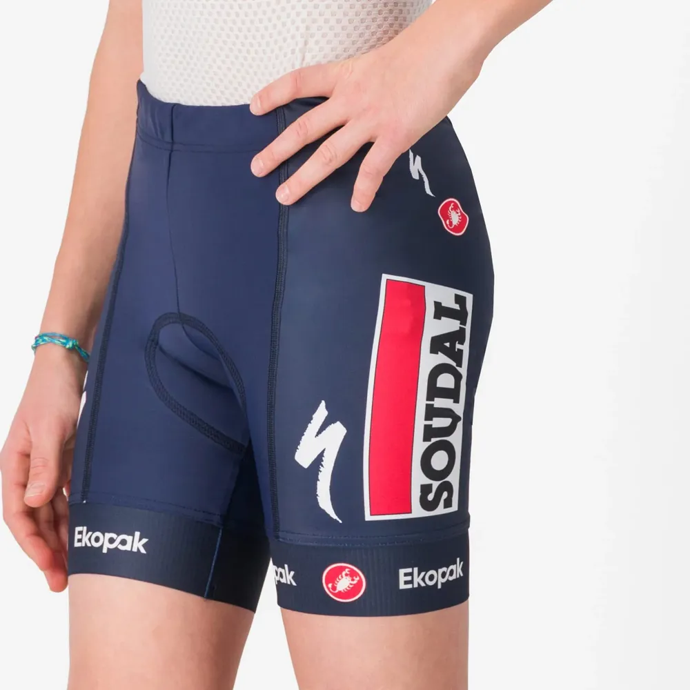 uPRISE Bikes Castelli Soudal Quick-Step Kids Lycra Shorts - Belgian Blue | Price match, 365 day return s, 18-Month Warranty, Finance Available & Free UK Delivery