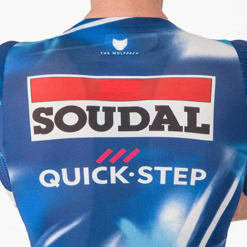 Castelli Soudal Quick-Step Aero Race 8S Men's Short Sleeve Jersey - Blue/Red-3