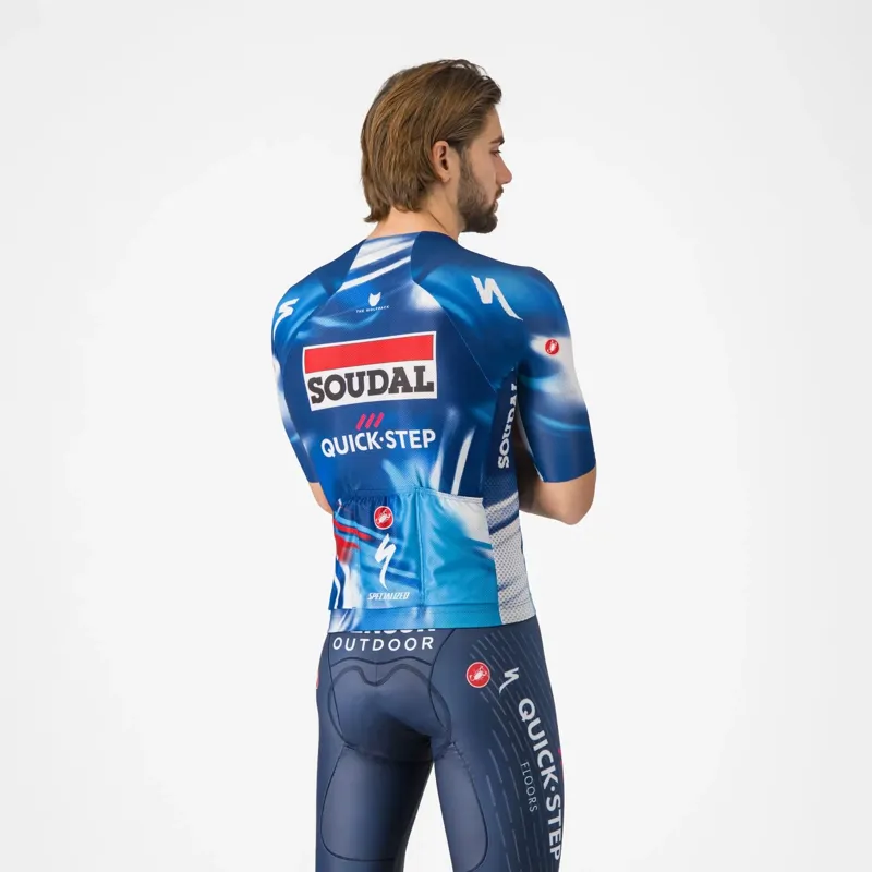 Castelli Soudal Quick-Step Climber's A/C Men's Short Sleeve Jersey - Blue/Red-1