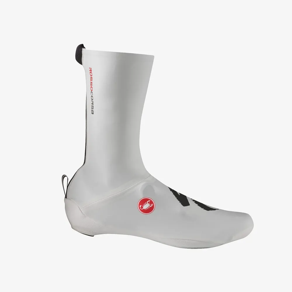uPRISE Bikes Castelli Soudal Quick-Step Aero Race Shoe Covers - White | Price match, 365 day return s, 18-Month Warranty, Finance Available & Free UK Delivery