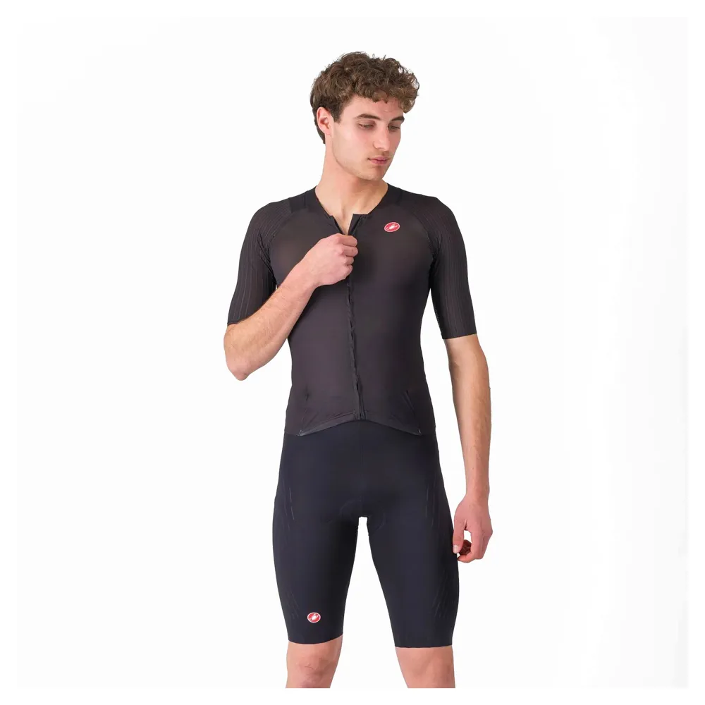 uPRISE Bikes Castelli Free Sanremo 3 Men's Short Sleeve Tri Suit - Black | Price match, 365 day returns, 18-Month Warranty, Finance Available & Free UK Delivery