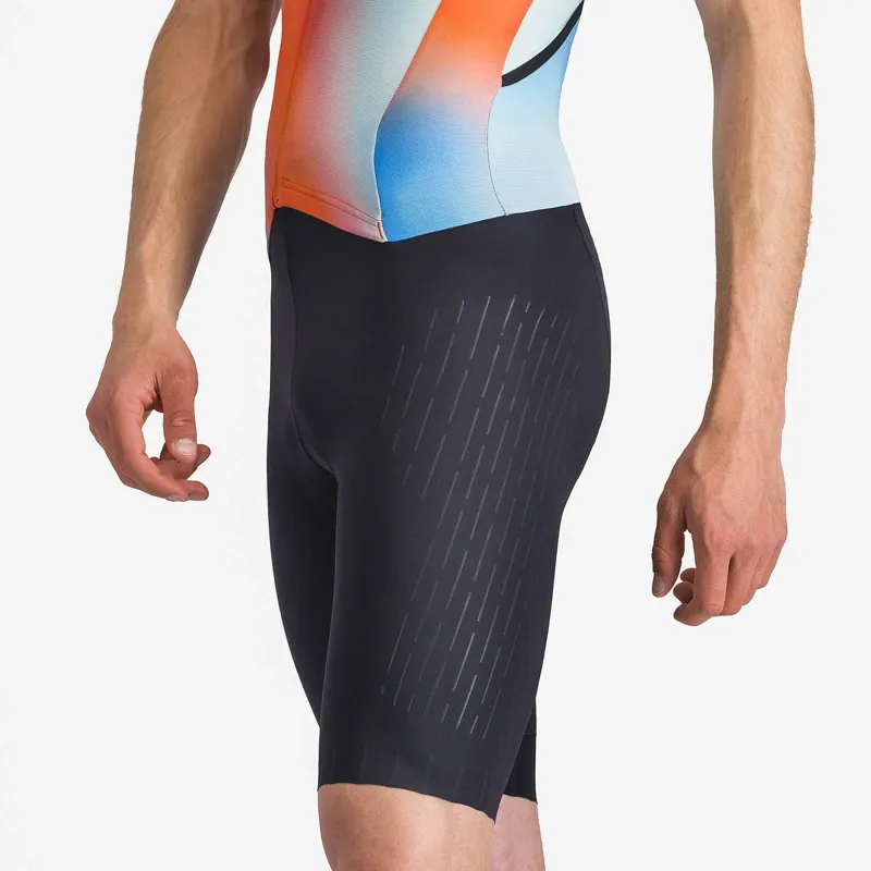 Castelli Free Sanremo 3 Men's Short Sleeve Tri Suit - Paprika/Winter Sky-6