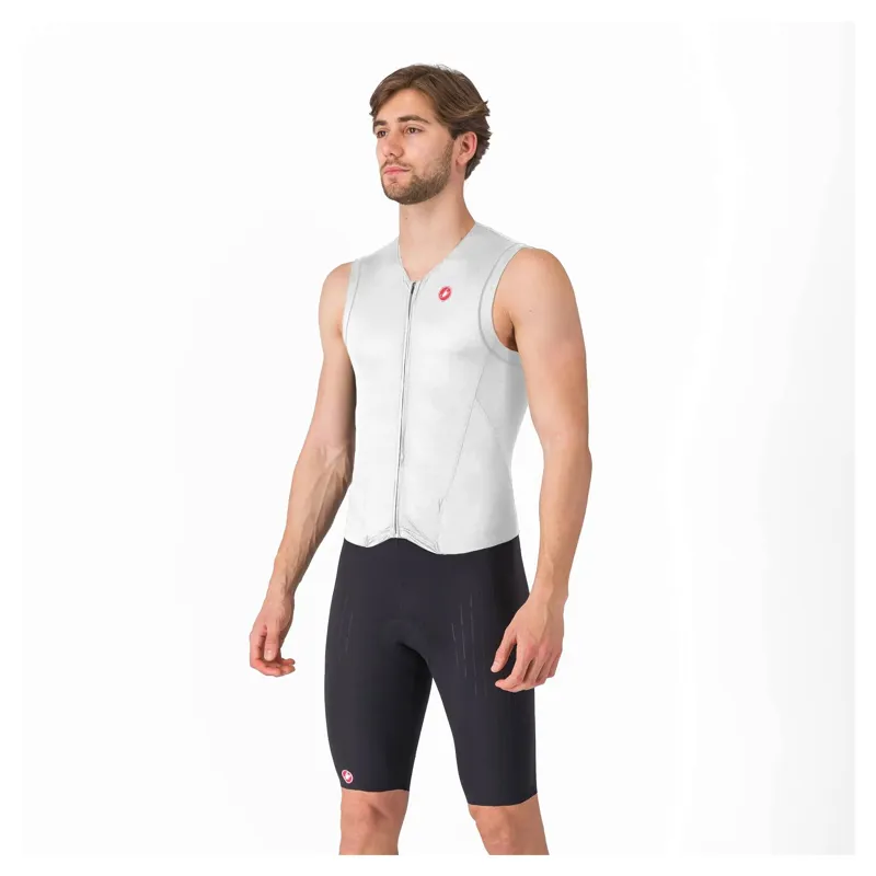 Castelli Free Sanremo 3 Men's Sleeveless Tri Suit - White/Black
