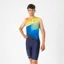 Castelli Free Sanremo 3 Men's Sleeveless Tri Suit - Belgian Blue/Vivid Orange