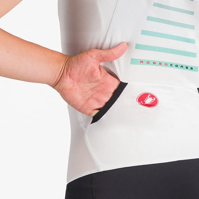 Castelli Free Sanremo 3 Women's Sleeveless Tri Suit - White/Black-2