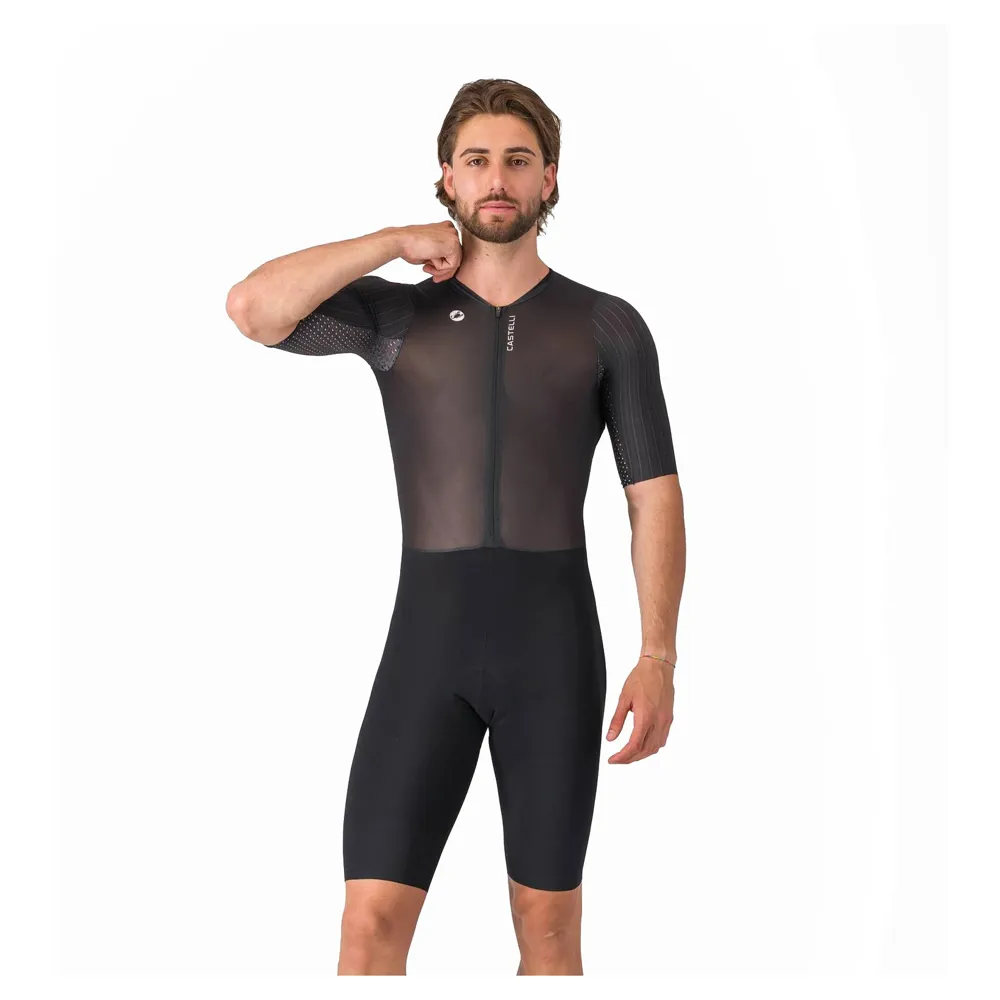 uPRISE Bikes Castelli PR 3 Men's Speed Suit - Black | Price match, 365 day returns, 18-Month Warranty, Finance Available & Free UK Delivery