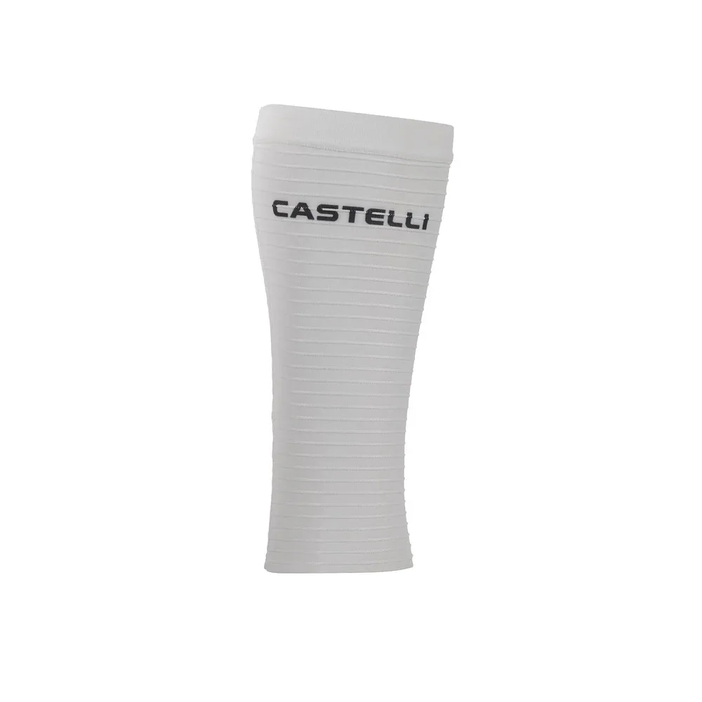 uPRISE Bikes Castelli PR Leg Sleeves - White/Black | Price match, 365 day returns, 18-Month Warranty, Finance Available & Free UK Delivery