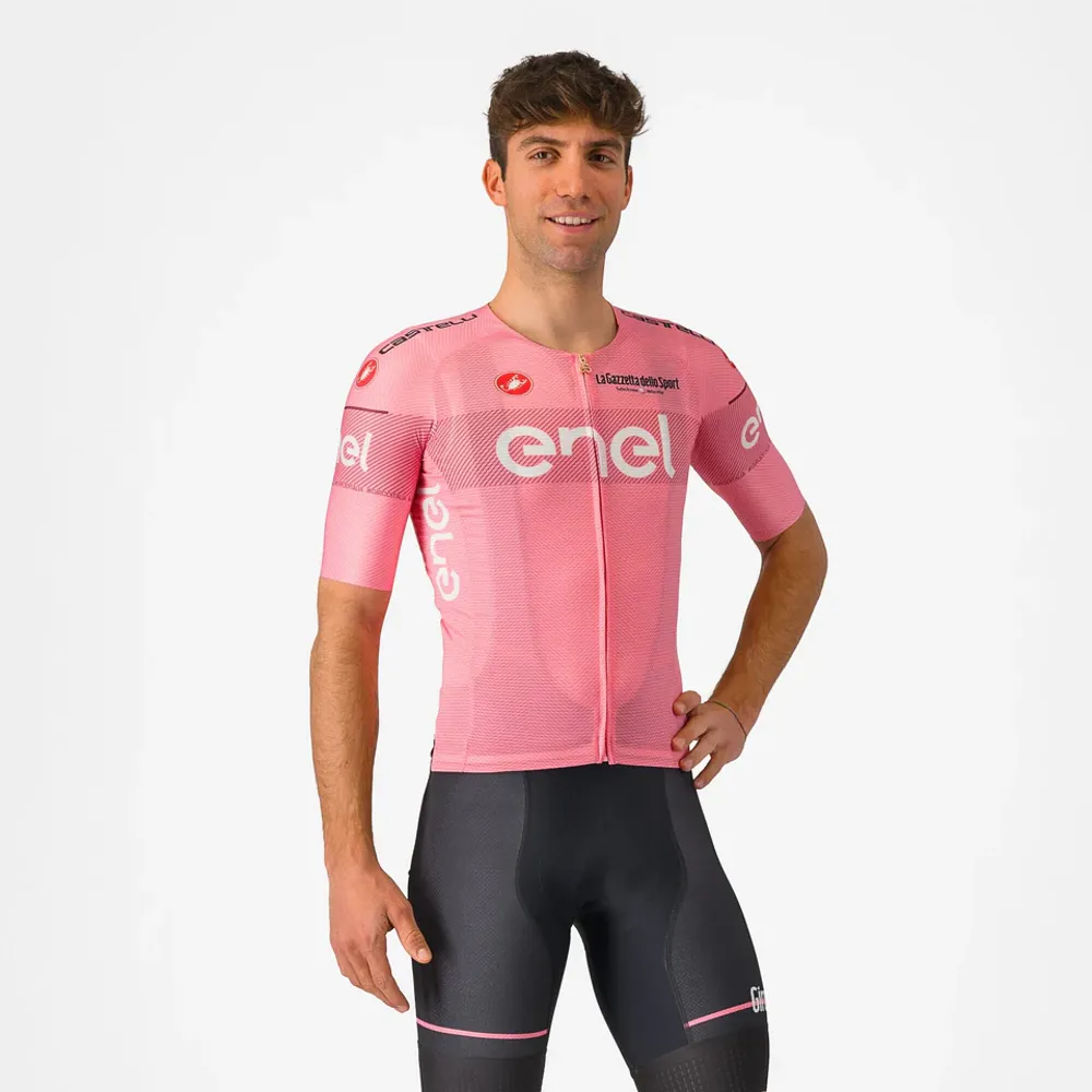 uPRISE Bikes Castelli Giro107 Race Men's Short Sleeve Jersey - Rosa Giro | Price match, 365 day return s, 18-Month Warranty, Finance Available & Free UK Delivery