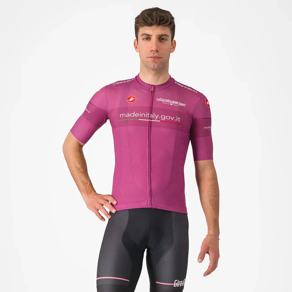 uPRISE Bikes Castelli Giro107 Classification Men's Short Sleeve Jersey - Ciclamino | Price match, 365 day return s, 18-Month Warranty, Finance Available & Free UK Delivery