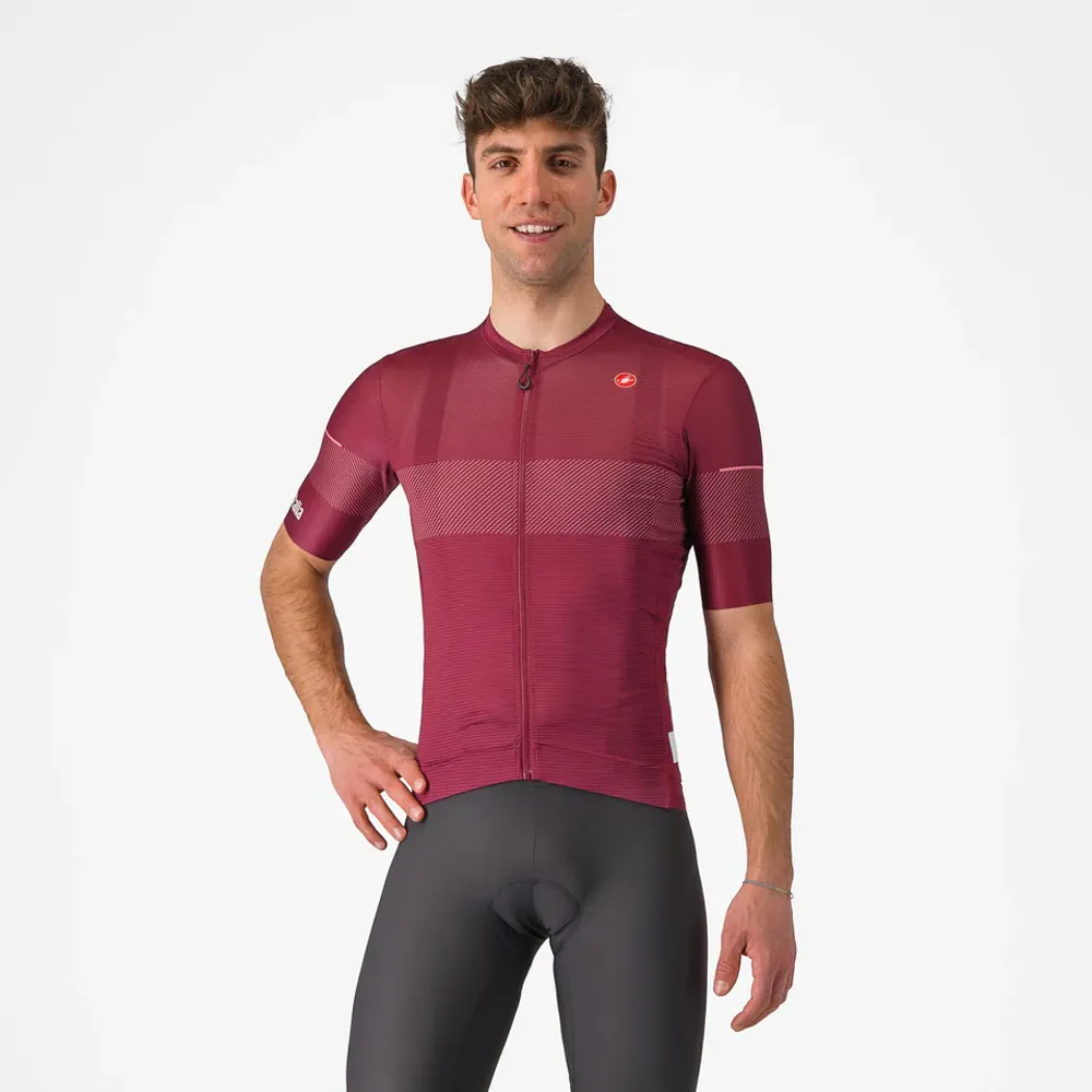 uPRISE Bikes Castelli Giro Trofeo Men's Short Sleeve Jersey - Granata | Price match, 365 day return s, 18-Month Warranty, Finance Available & Free UK Delivery