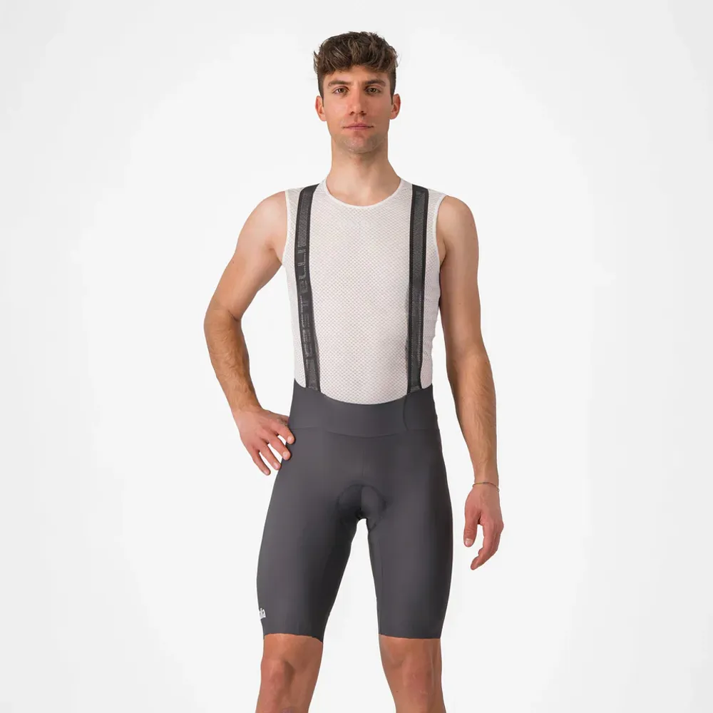 uPRISE Bikes Castelli Giro Trofeo Men's Bib Shorts - Dark Grey | Price match, 365 day return s, 18-Month Warranty, Finance Available & Free UK Delivery