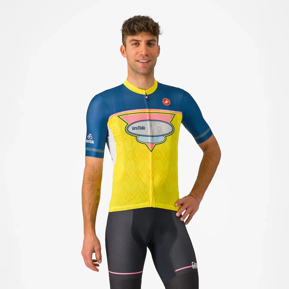 uPRISE Bikes Castelli Giro107 Oropa Men's Short Sleeve Jersey - Giallo | Price match, 365 day return s, 18-Month Warranty, Finance Available & Free UK Delivery