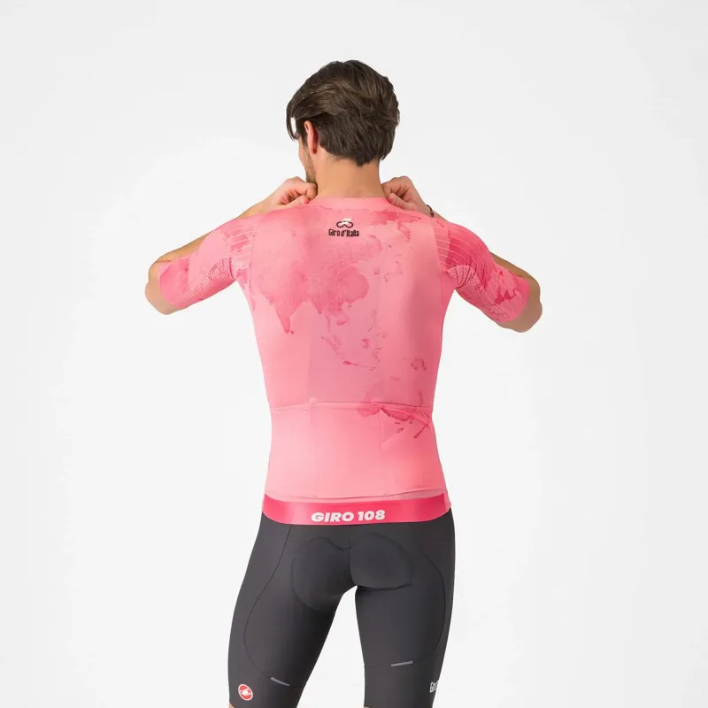 Castelli Giro108 Race 8S Men's Short Sleeve Jersey - Rosa Giro-1