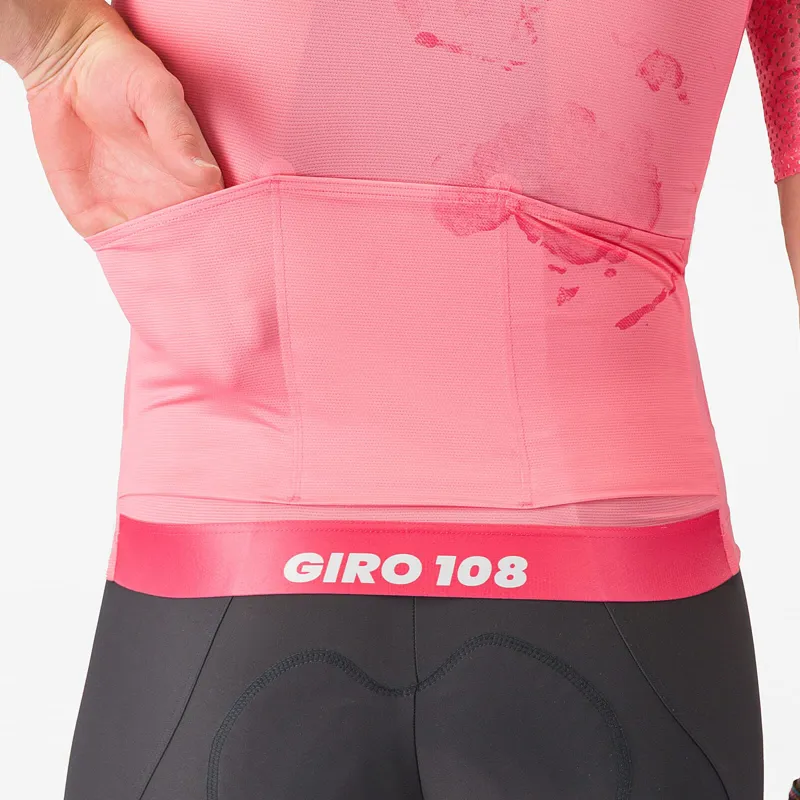 Castelli Giro108 Race 8S Men's Short Sleeve Jersey - Rosa Giro-3