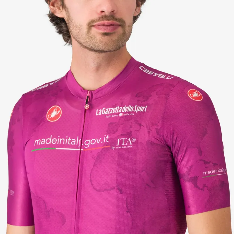 Castelli Giro108 Competizione 3 Men's Short Sleeve Jersey - Ciclamino-2
