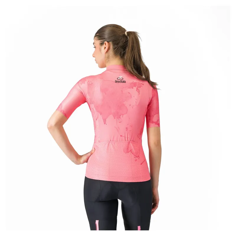 Castelli Giro108 Competizione 3 Women's Short Sleeve Jersey - Rosa Giro-1