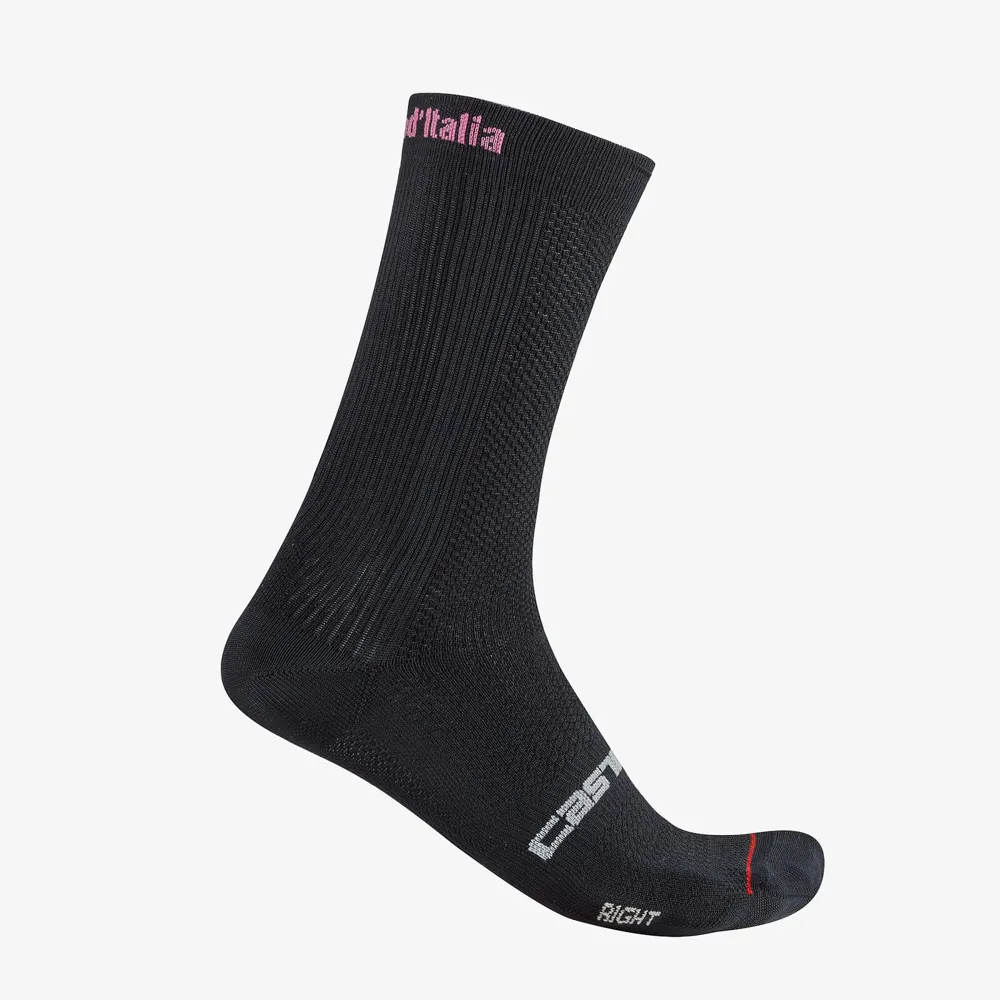 uPRISE Bikes Castelli Giro D'Italia 18 Socks - Nero | Price match, 365 day return s, 18-Month Warranty, Finance Available & Free UK Delivery
