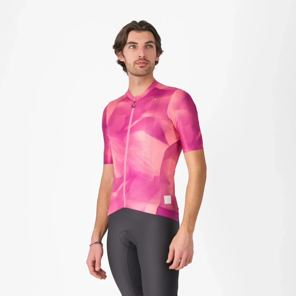 uPRISE Bikes Castelli Giro Espresso Men's Short Sleeve Jersey - Rosa Giro | Price match, 365 day return s, 18-Month Warranty, Finance Available & Free UK Delivery