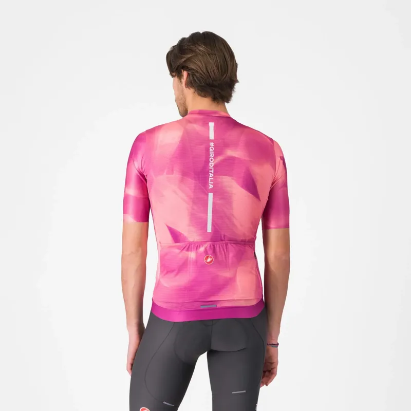 Castelli Giro Espresso Men's Short Sleeve Jersey - Rosa Giro-1