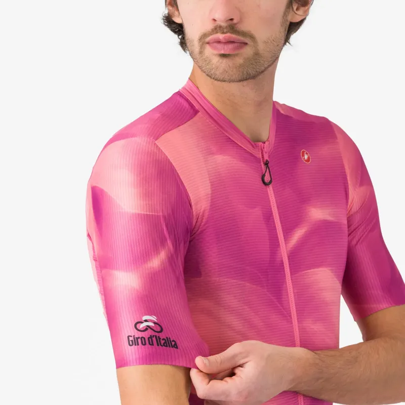 Castelli Giro Espresso Men's Short Sleeve Jersey - Rosa Giro-2