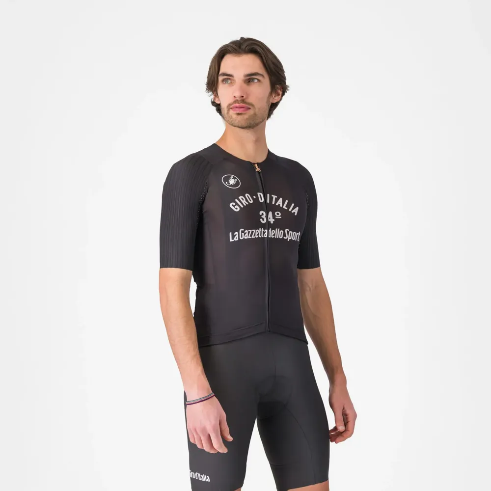 uPRISE Bikes Castelli Vintage Maglia Nera 34 Men's Short Sleeve Jersey - Nero | Price match, 365 day return s, 18-Month Warranty, Finance Available & Free UK Delivery