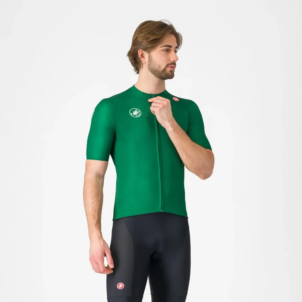 uPRISE Bikes Castelli Vintage Giro D'Italia Men's Short Sleeve Jersey - Verde Verdeggiante | Price match, 365 day return s, 18-Month Warranty, Finance Available & Free UK Delivery