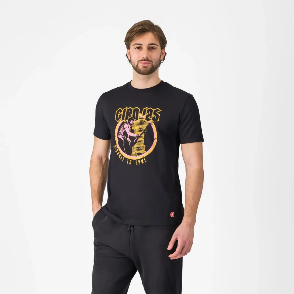 uPRISE Bikes Castelli Highway To Rome Men's T-Shirt - Nero | Price match, 365 day return s, 18-Month Warranty, Finance Available & Free UK Delivery