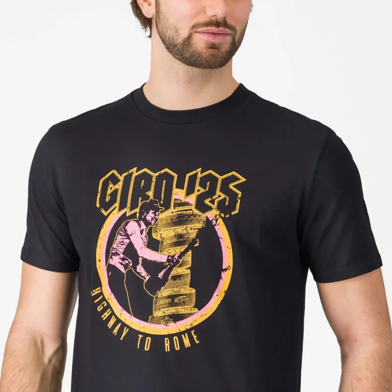 Castelli Highway To Rome Men's T-Shirt - Nero-3