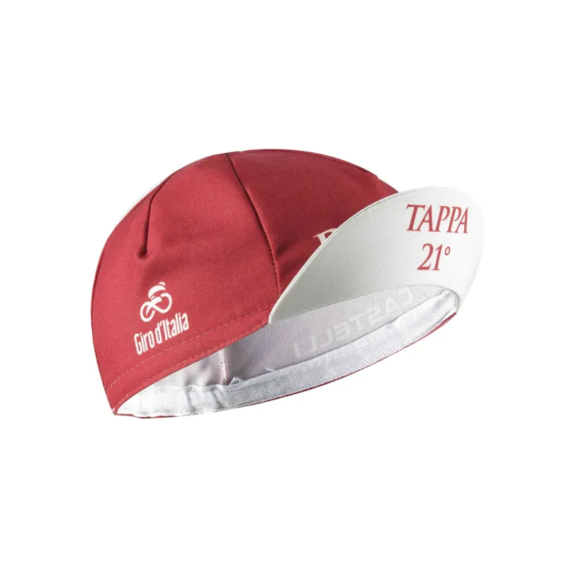 Castelli Giro109 Tappa Cycling Cap - Chalk/Red Ochre-1