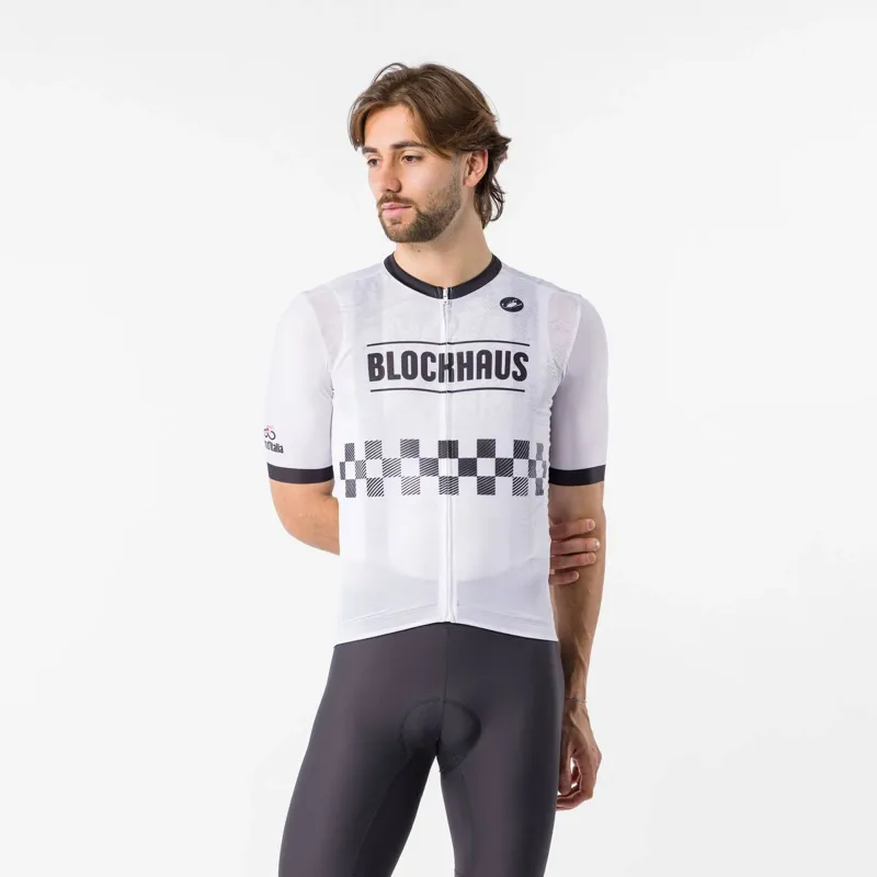 Castelli Giro109 Blockhaus Men's Short Sleeve Jersey - White/Black-2