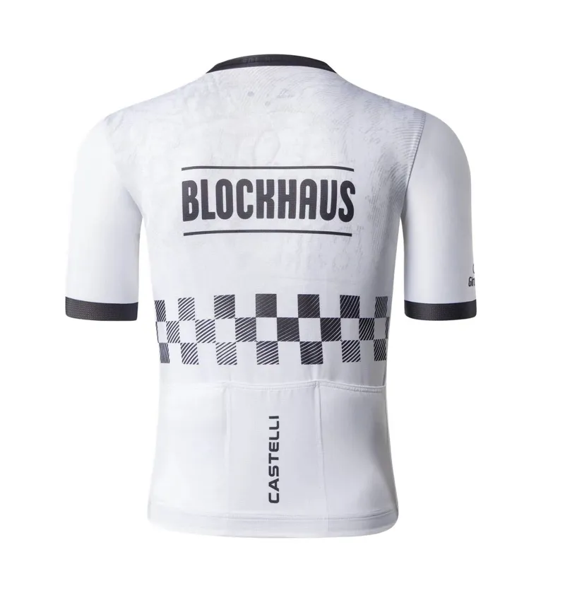 Castelli Giro109 Blockhaus Men's Short Sleeve Jersey - White/Black-1