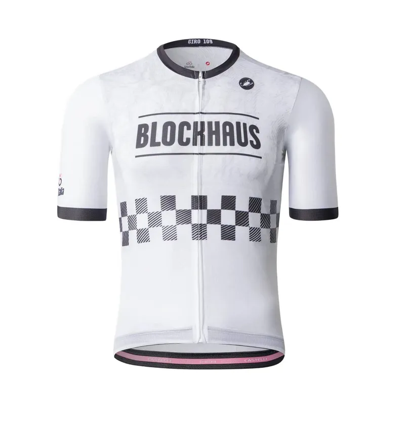 Castelli Giro109 Blockhaus Men's Short Sleeve Jersey - White/Black