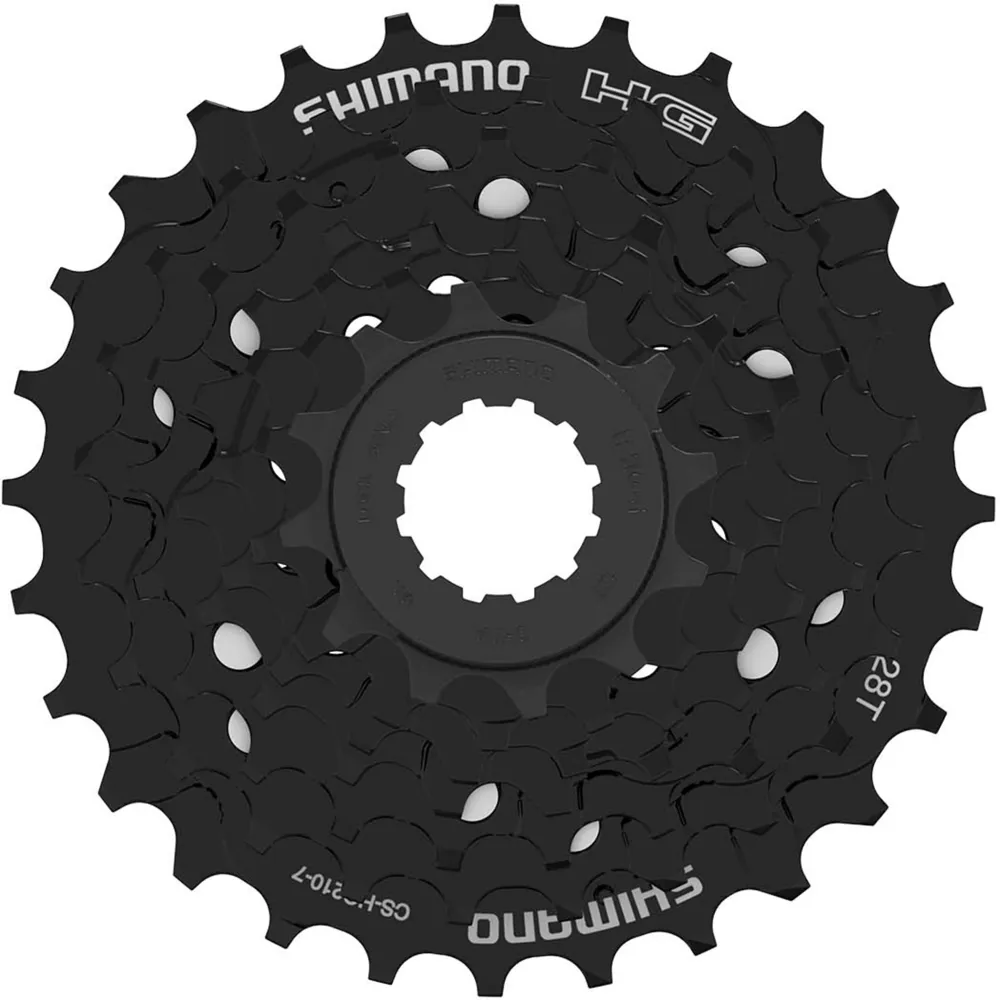 uPRISE Bikes Shimano CS-HG210 Tourney 7 Speed HG spline M Cassette - Black | Price match, 365 day returns, 18-Month Warranty, Finance Available & Free UK Delivery