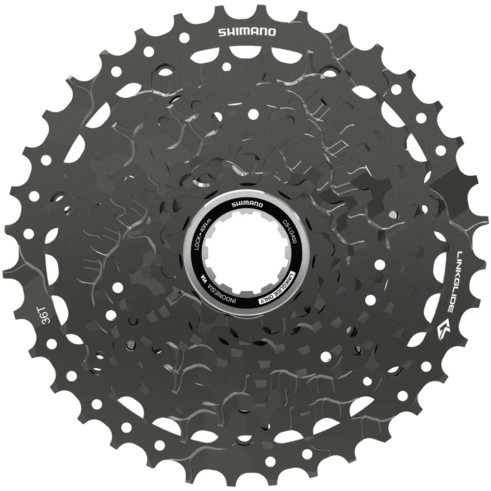 uPRISE Bikes Shimano CUES CS-LG400-9 Link Glide 9-Speed Cassette - 11 - 36T | Price match, 365 day return s, 18-Month Warranty, Finance Available & Free UK Delivery