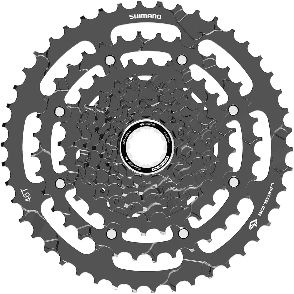 uPRISE Bikes Shimano CUES CS-LG400-9 Link Glide 9-Speed Cassette - 11 - 46T | Price match, 365 day return s, 18-Month Warranty, Finance Available & Free UK Delivery