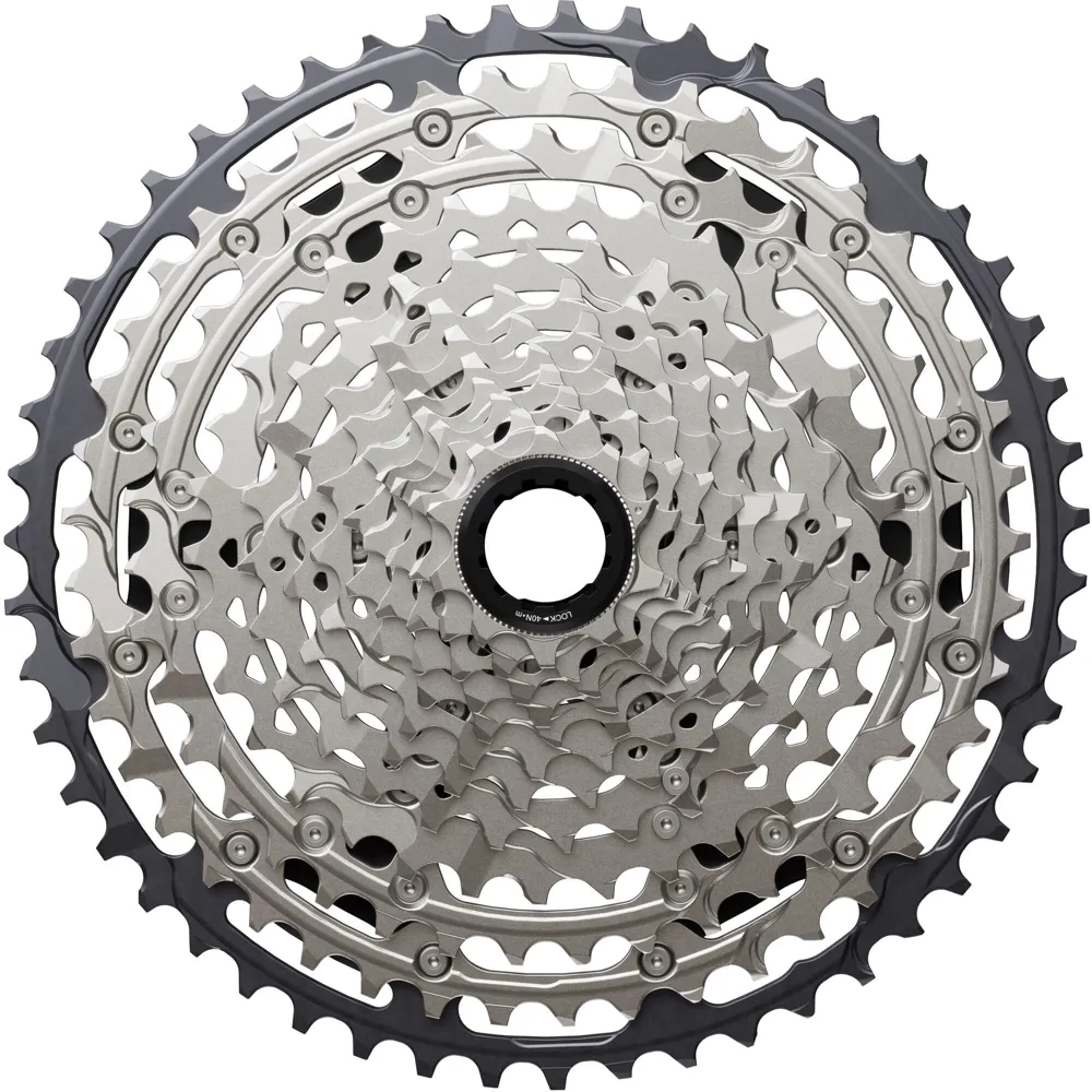 uPRISE Bikes Shimano CS-M7200 Deore 12-speed Cassette - 10-51T - Silver/Black | Price match, 365 day returns, 18-Month Warranty, Finance Available & Free UK Delivery
