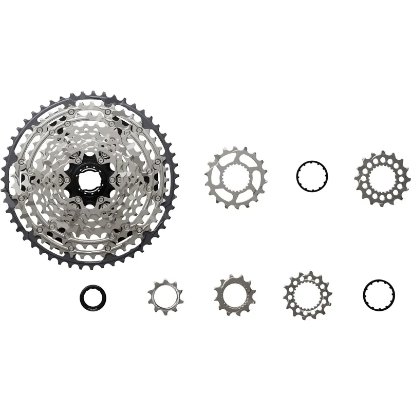 Shimano CS-M7200 Deore 12-speed Cassette - 10-51T - Silver/Black-3