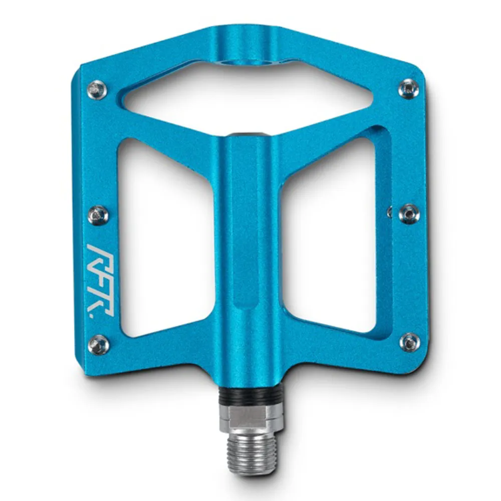 uPRISE Bikes Cube RFR Flat Race 2.0 MTB Pedals - Blue | Price match, 365 day return s, 18-Month Warranty, Finance Available & Free UK Delivery