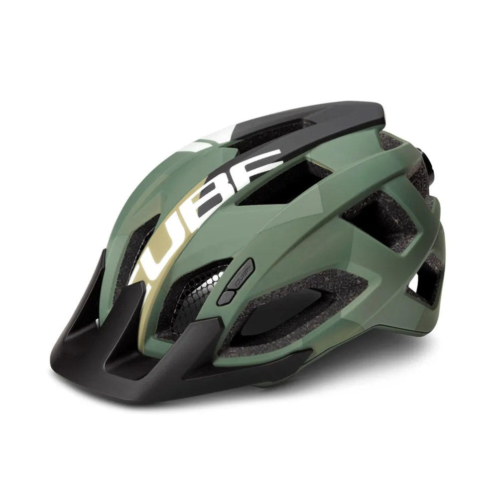 uPRISE Bikes Cube Pathos MTB Helmet - Olive | Price match, 365 day return s, 18-Month Warranty, Finance Available & Free UK Delivery