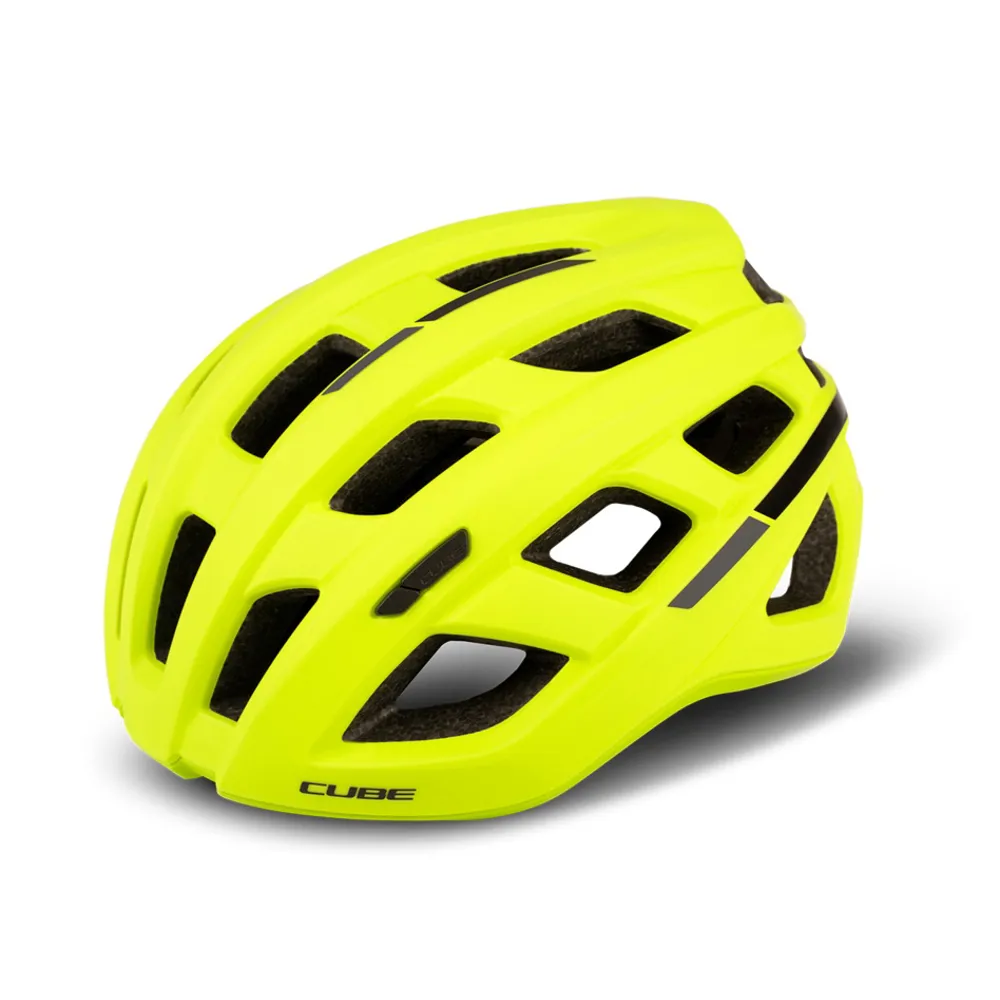 uPRISE Bikes Cube Road Race Helmet - Yellow | Price match, 365 day return s, 18-Month Warranty, Finance Available & Free UK Delivery
